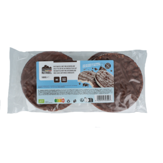 Nutribel Op=Op Rijstwafels melkchocolade bio 100.00 Gram