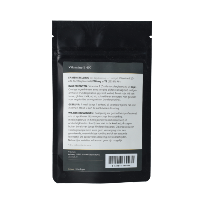 Vitamine E 400. 30.00 Softgels