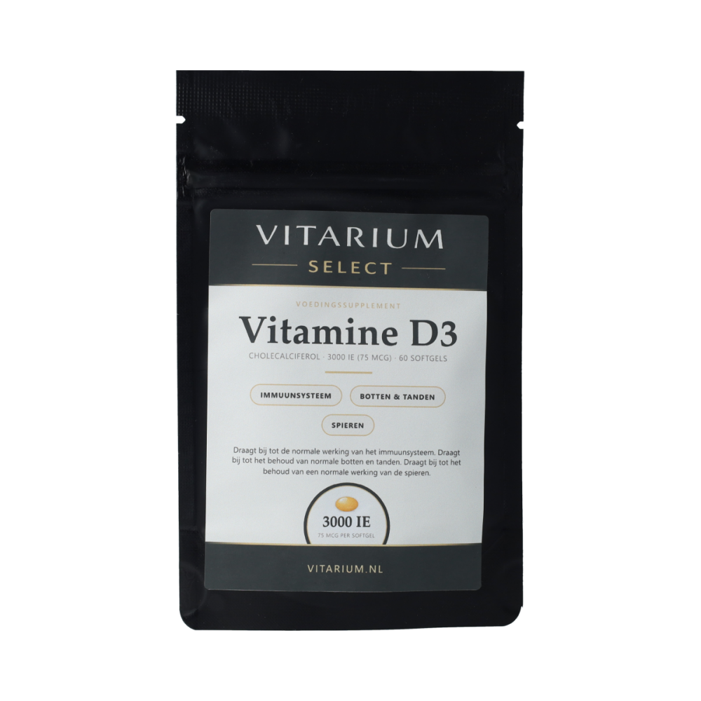 Vitarium Select Vitamine D3 3000 UI. 60 Softgels