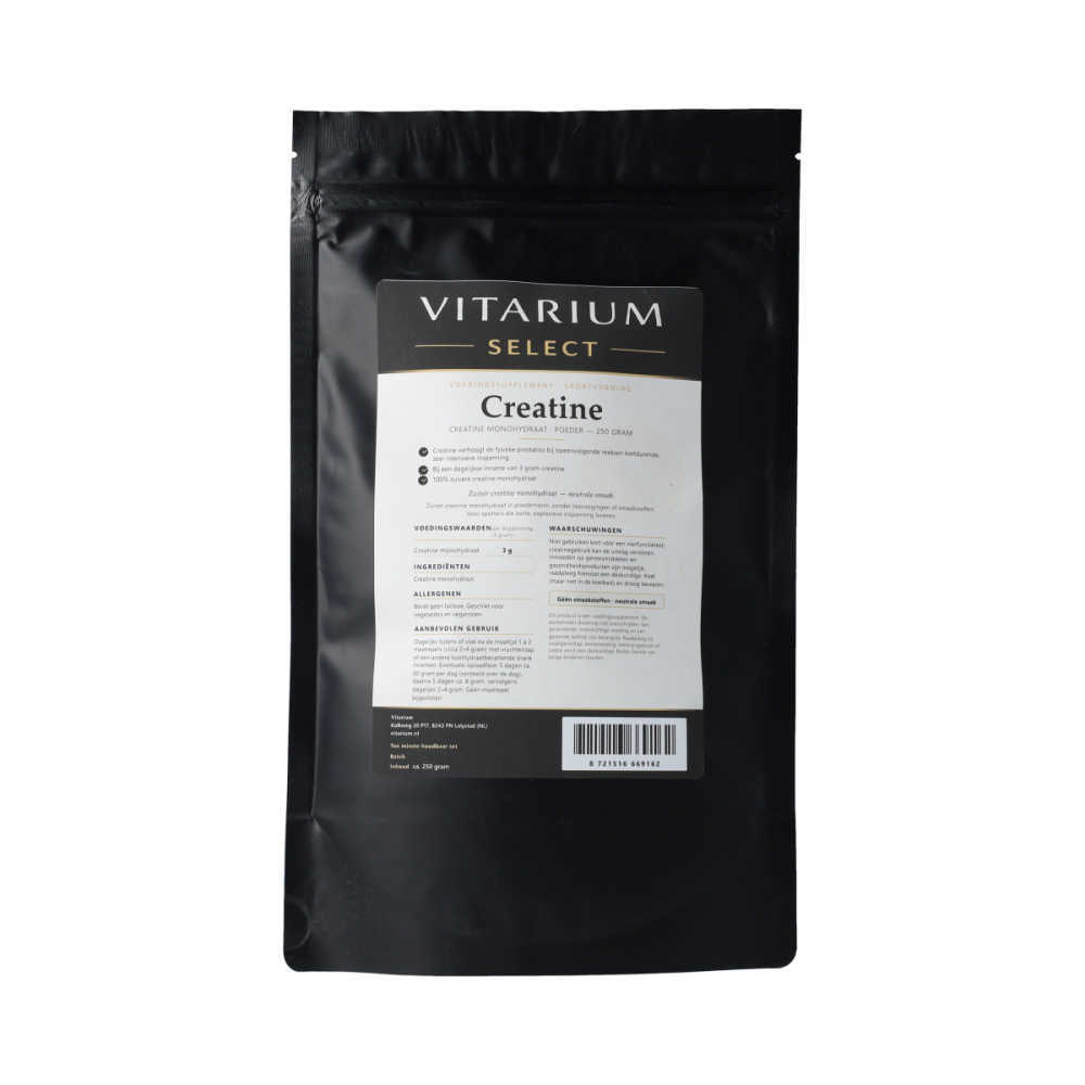 Vitarium Select Creatine monohydraat. 250 Gram