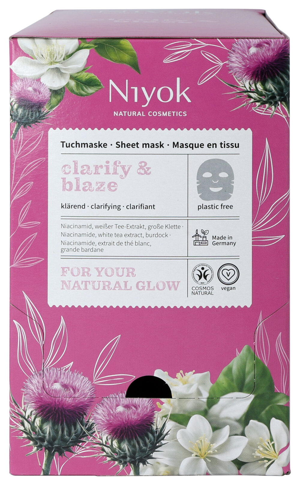 Niyok sheet mask Clarify & Blaze 10 Milliliter