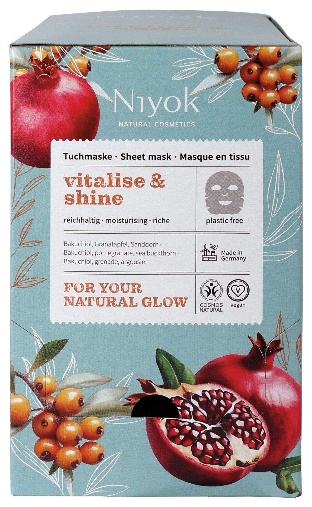 Niyok sheet mask Vitalize & Shine 10 Milliliter