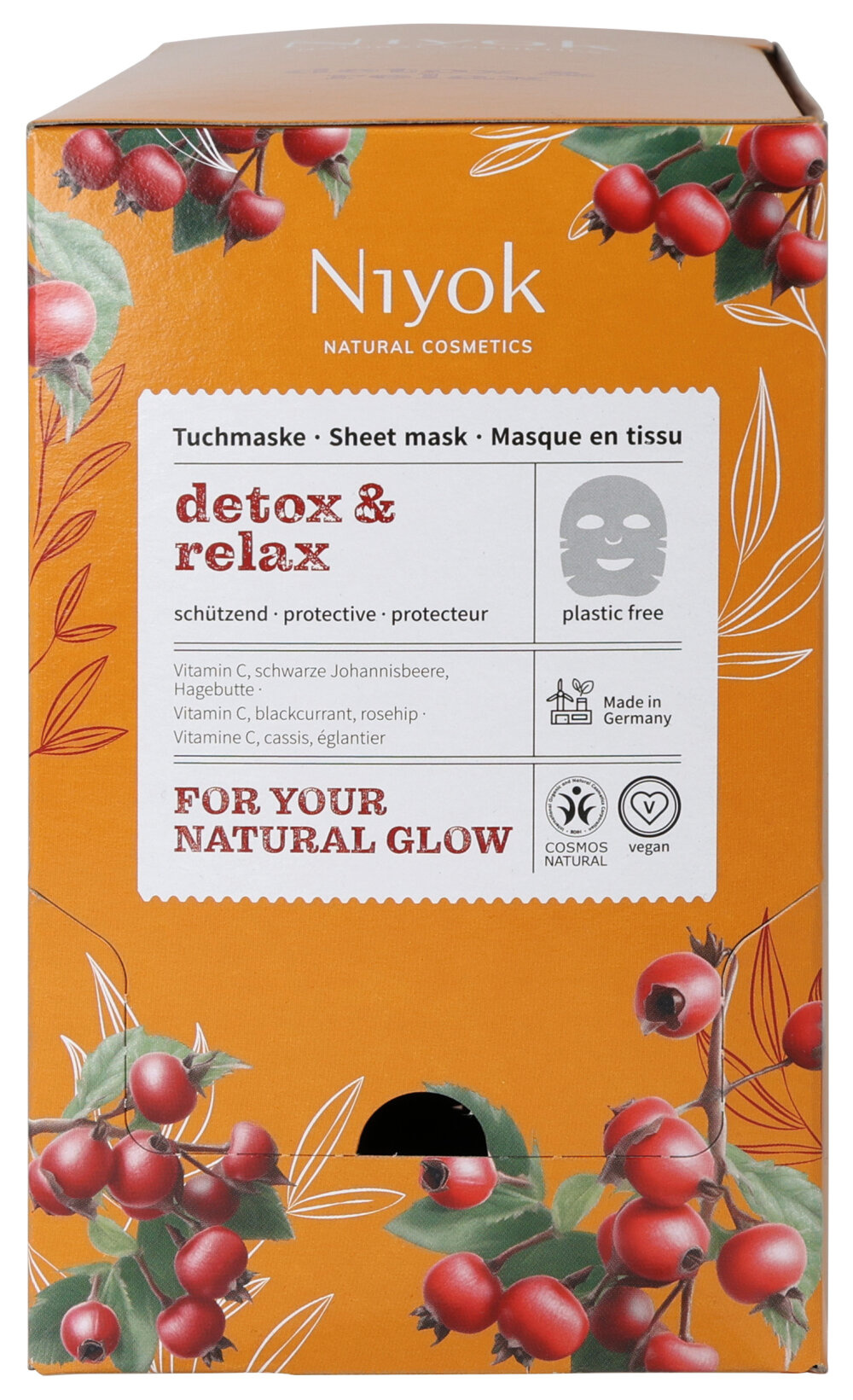 Niyok sheet mask Detox & Relax 10 Milliliter