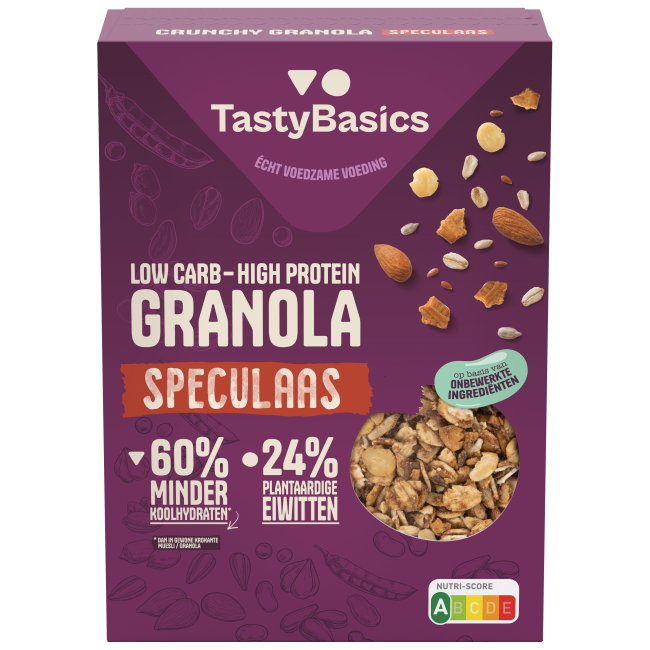 TastyBasics Granola speculaas 6 Stuks