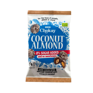 Chokay BIO Bite Dark Coconut Almond 85 Gramm