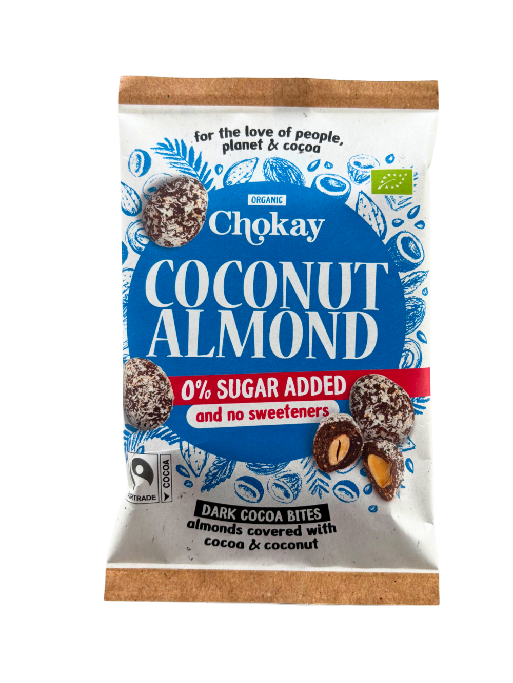 Chokay BIO Bite Dark Coconut Almond 85 Gram