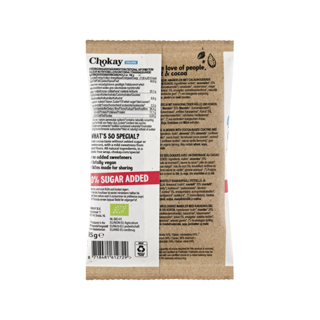 BIO Bite Dark Coconut Almond 85.00 Gram