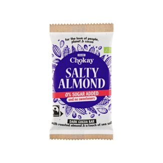 Chokay BIO Bar Dark Salty Almond 70 Gram