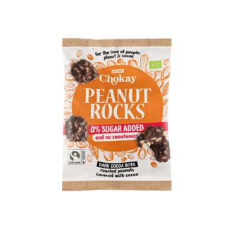 Chokay BIO Bite Dark Peanut Rocks 85 gramów