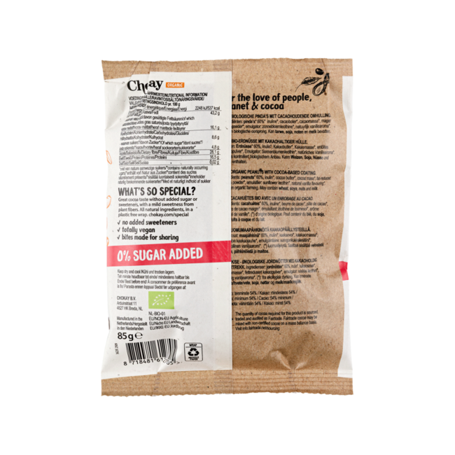 BIO Bite Dark Peanut Rocks 85.00 Gram