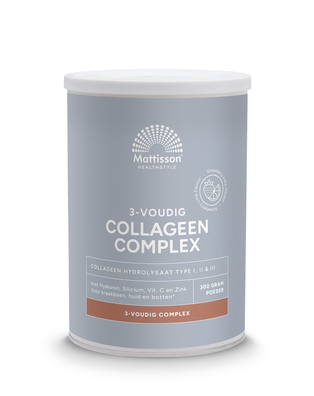 Mattisson Collageen complex 3-voudig Strawberry Lime 300 Gram