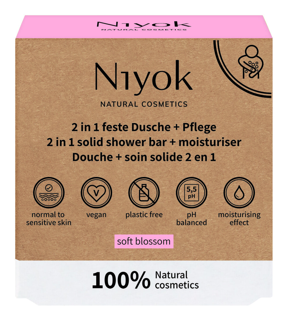 Niyok 2 in 1 shower soft blossom 80.00 Gram