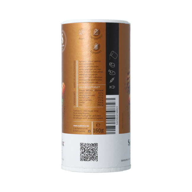 Grillmix glutenvrij 160.00 Gram