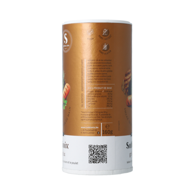 Grillmix glutenvrij 160.00 Gram