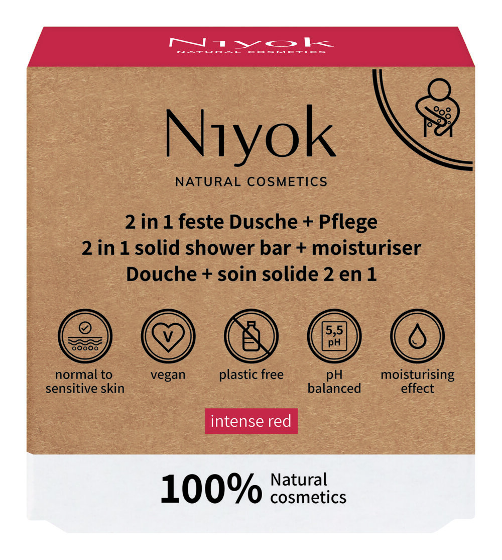 Niyok 2 in 1 shower intense red 80.00 Gram