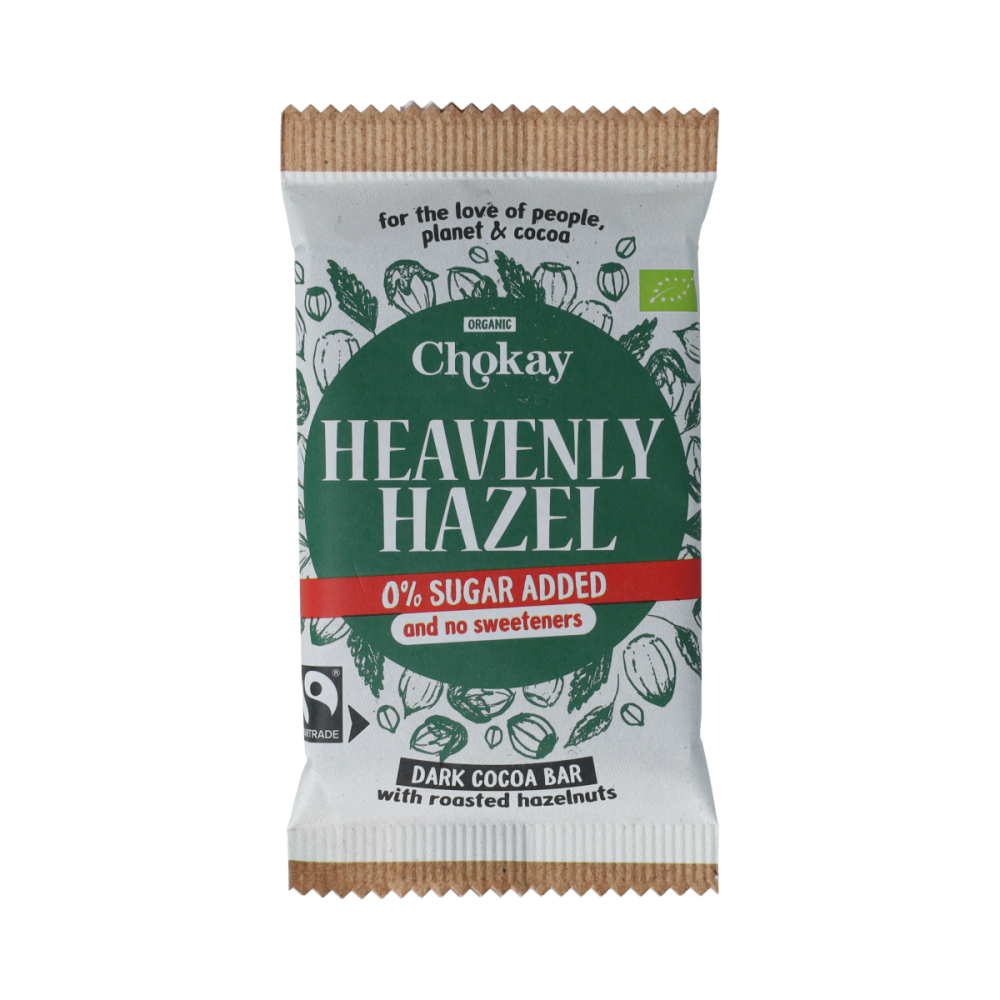 Chokay BIO Bar Dark Heavenly Hazel 70 Gram