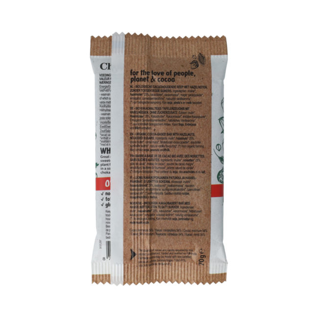 BIO Bar Dark Heavenly Hazel 70.00 Gram