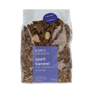 Kari's Crunch Granola spelt kaneel bio 330.00 Gram