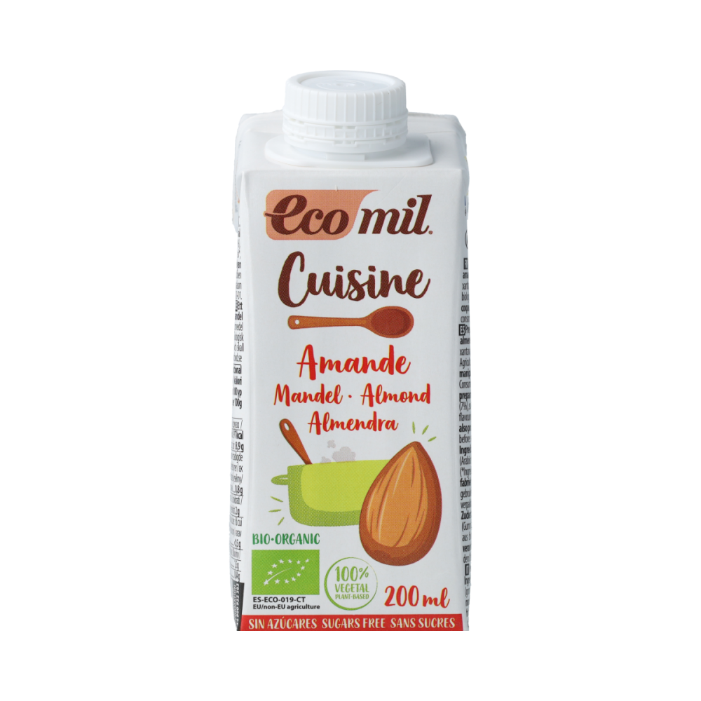 Ecomil Almondcuisine sugar free bio 200 Milliliter