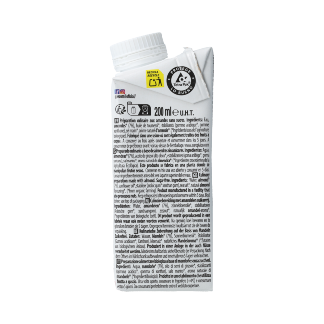 Almondcuisine sugar free bio 200.00 Milliliter