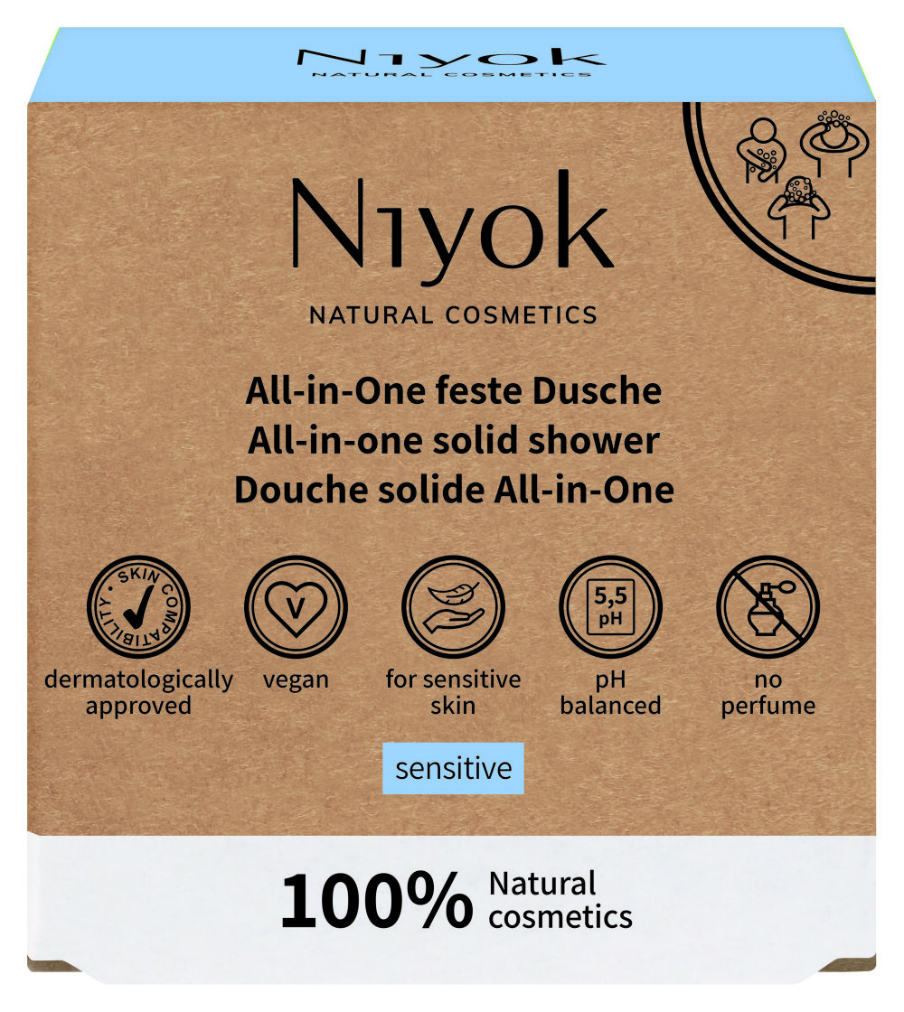 Niyok All in one shower sensitive 80 Gram