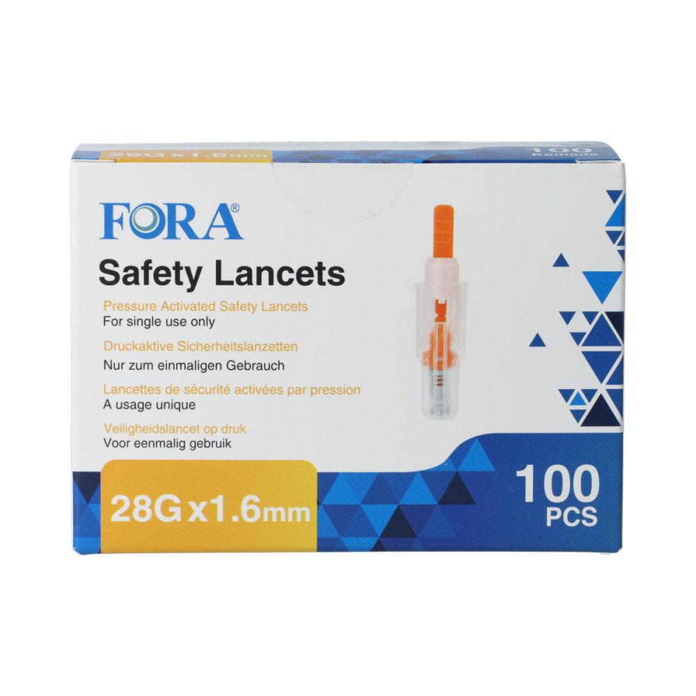 Fora Veiligheidslancetten (28G) 100 Stuks