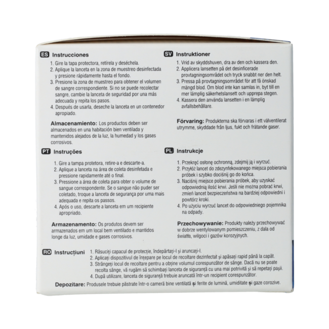 Veiligheidslancetten (28G) 100 Stuks