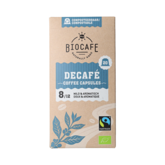 Biocafe Koffiecapsules decafe bio 20 Stuks