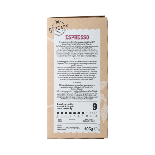 Koffiecapcules espresso 20 Stuks