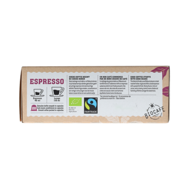 Koffiecapcules espresso 20 Stuks