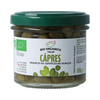 Bio Organica Kappertjes in azijn bio 100 Gram
