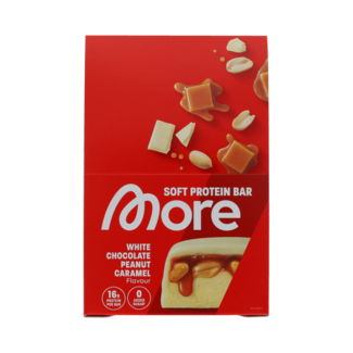 More Nutrition Bar white chocolate peanut caramel  10 Stuks