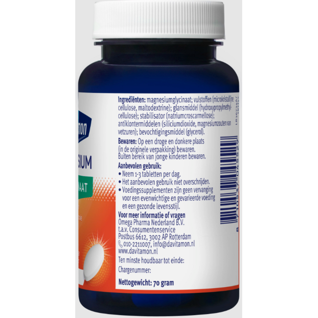 Davitamon Magnesium Bisglycinaat 60 Tabletten