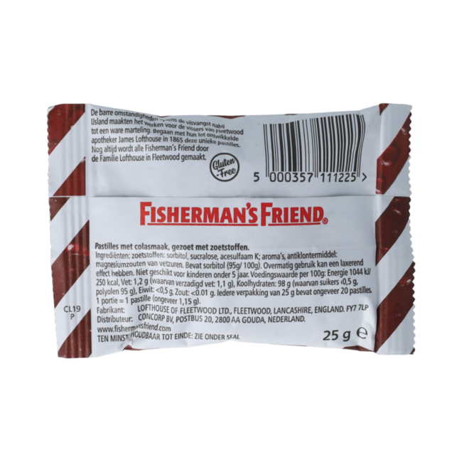 Fisherman's Friend cola 25 gram. 25.00 Gram