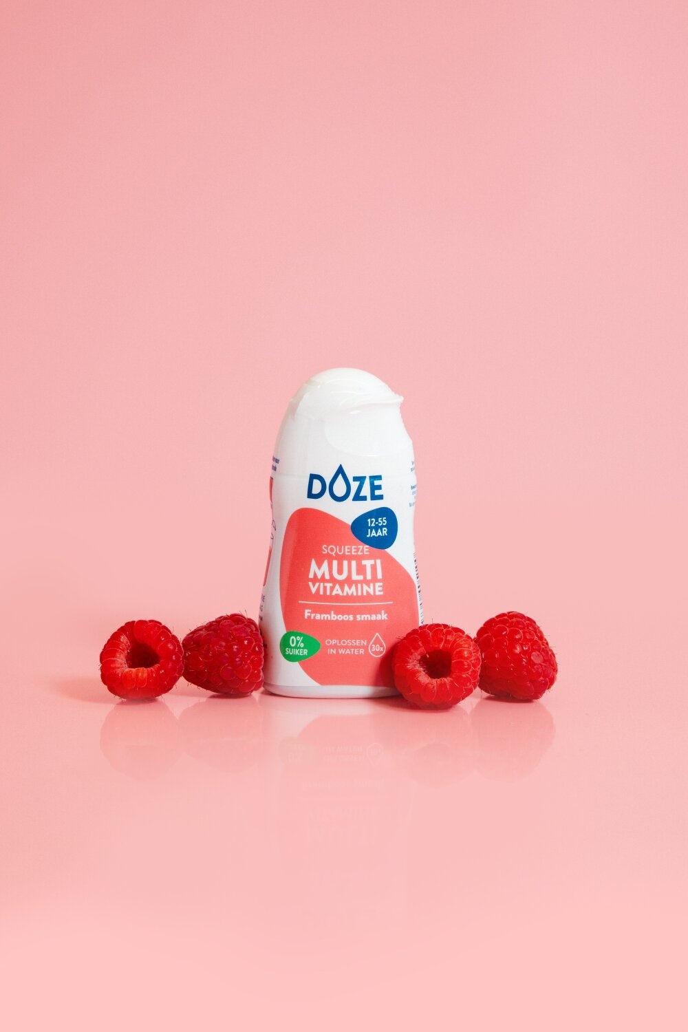 DOZE Vitamins Multi Framboos - vloeibare multivitamine 50.00 Milliliter