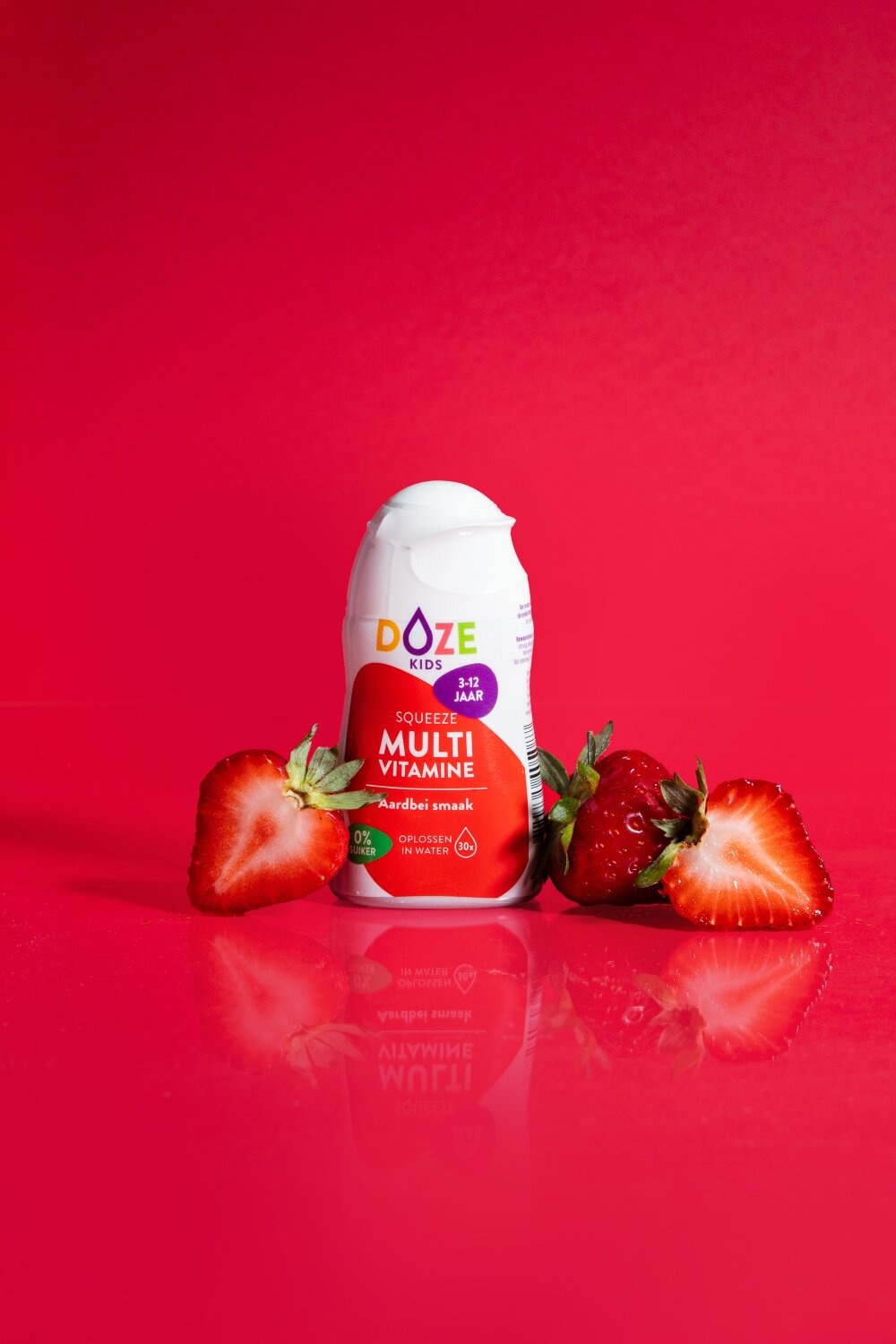 DOZE Vitamins Multi Kids Aardbei - vloeibare multi 50.00 Milliliter