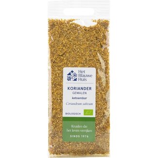 Het Blauwe Huis Koriander gemalen bio 25.00 Gram