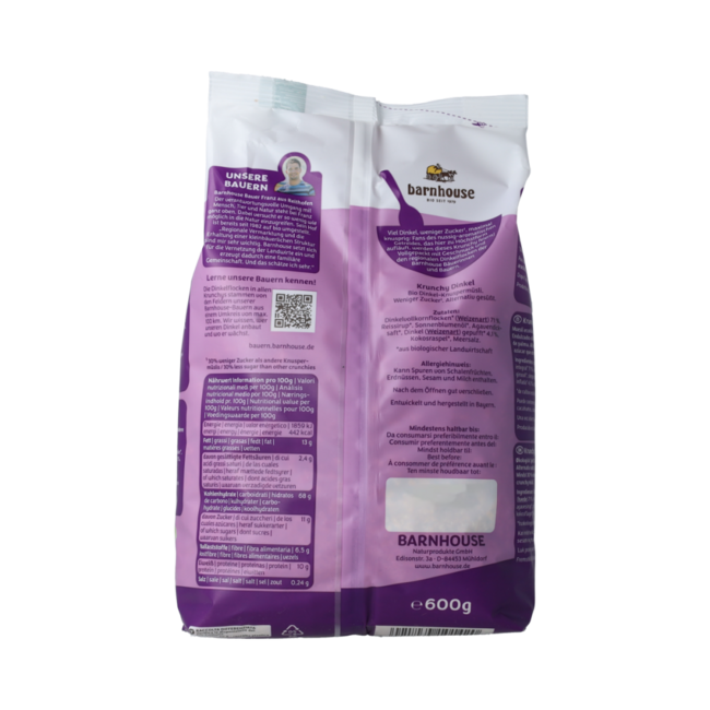 Krunchy spelt bio 600.00 Gram