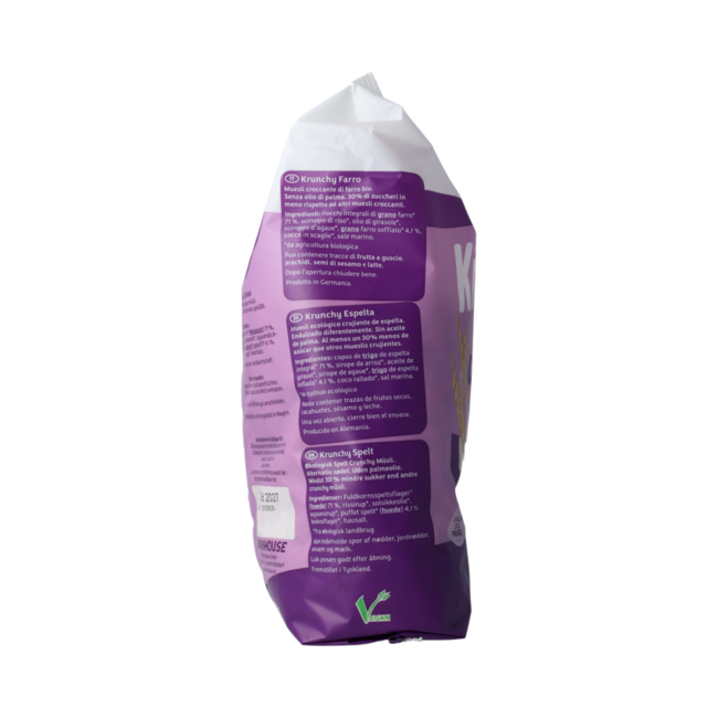 Krunchy spelt bio 600.00 Gram