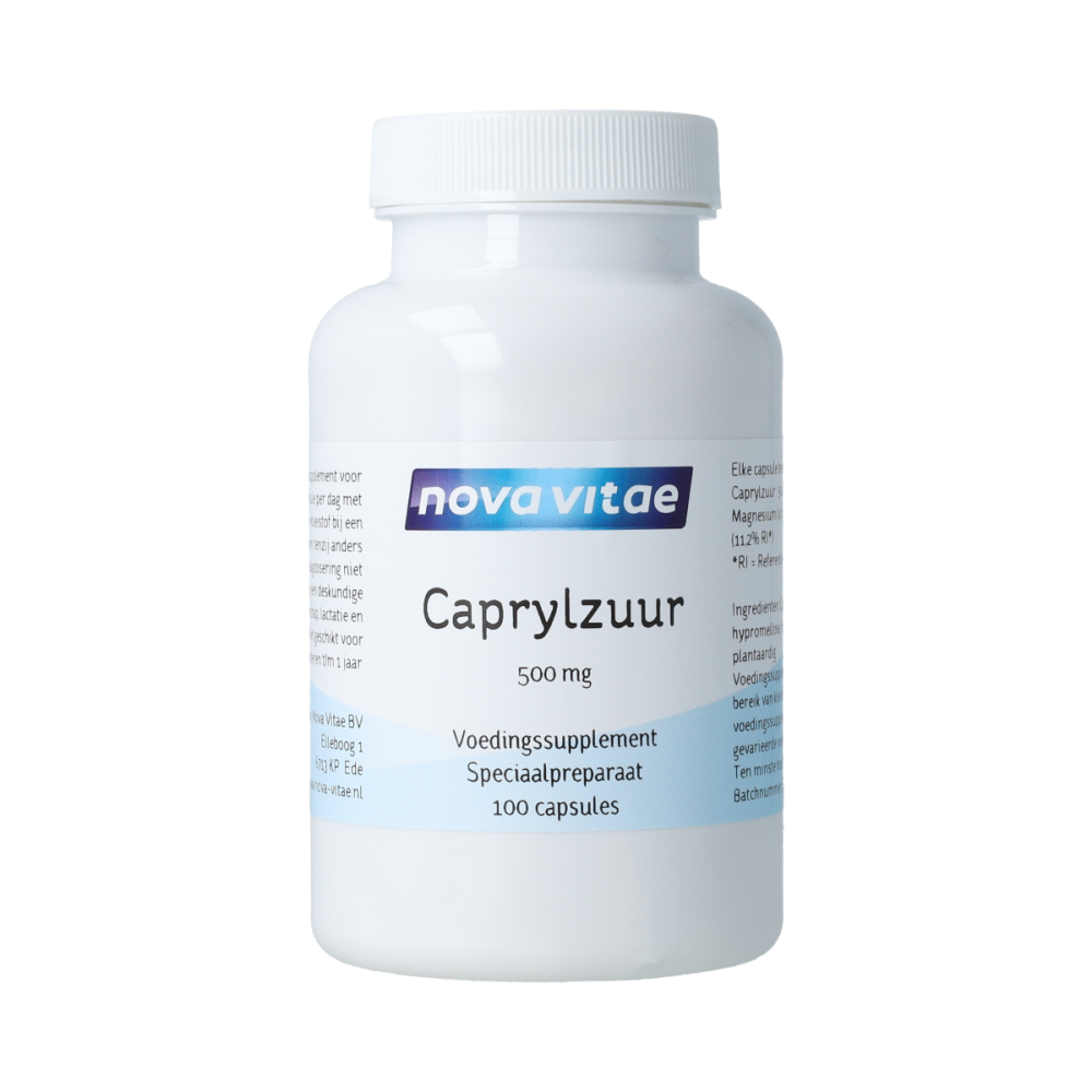 Nova Vitae Caprylzuur 500mg 100.00 Capsules