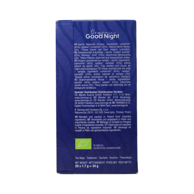 Good night bio 20.00 Zakjes