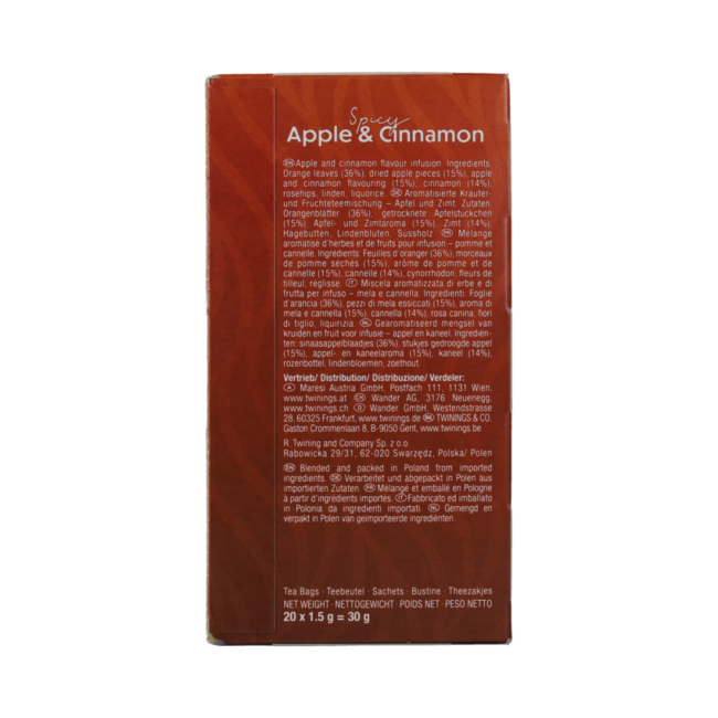 Spicy apple & cinnamon 20.00 Zakjes