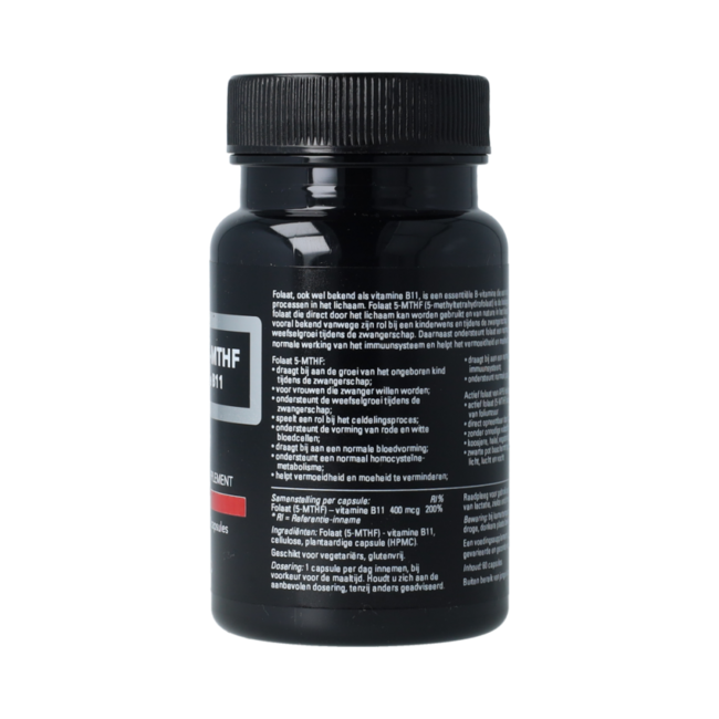 Folaat 5-MTHF vitamine B11 - 400mcg 60.00 Capsules