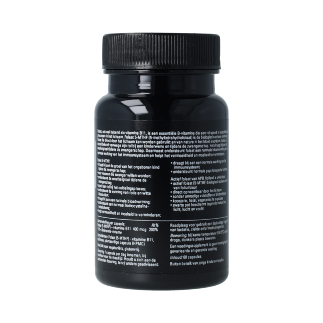 Folaat 5-MTHF vitamine B11 - 400mcg 60.00 Capsules