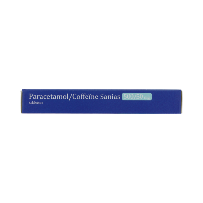 PARACETAMOL/COFFEINE SANIAS TABLET 500/50 MG AV 20.00 Stuks