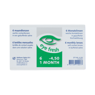 Eyefresh Eye Fresh maandlenzen 6-pack -4.50 6.00 Stuks