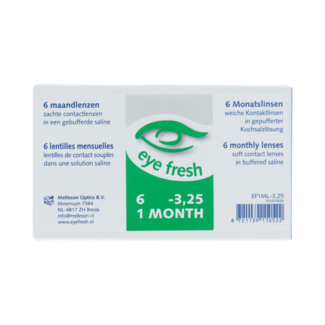 Eyefresh Eye Fresh maandlenzen 6-pack -3.25 6.00 Stuks