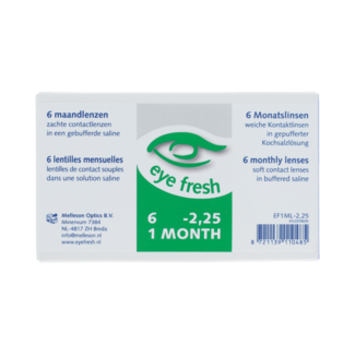 Eyefresh Eye Fresh maandlenzen 6-pack -2.25 6.00 Stuks