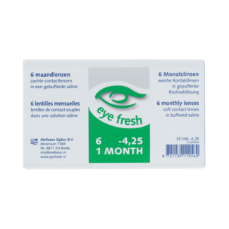 Eyefresh Eye Fresh maandlenzen 6-pack -4.25 6.00 Stuks