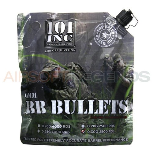 101Inc. 0,30gr BB's 2500 rds 101Inc. 0,30gr BB's 2500 rds
